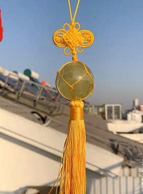 老神仙摆件 天然粉水晶球挂件招桃花 旺姻缘助桃花运 正桃花包邮