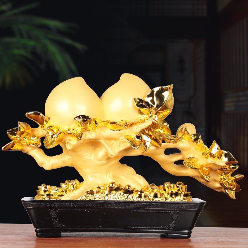 寿桃摆件祝寿贺寿礼物多福添寿大送老人爷爷奶奶长辈实用生日礼品