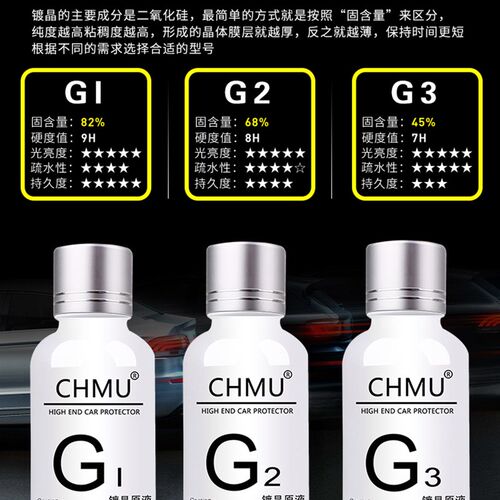 正品川木汽车镀晶套装漆面施工渡晶剂9H玻璃镀金液度纳米水晶镀膜
