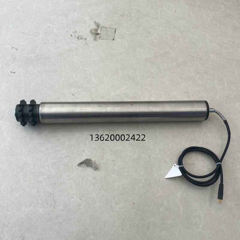链轮滚筒双排齿轮08B 14T电动滚筒内置电机直流24V不锈钢动力辊筒