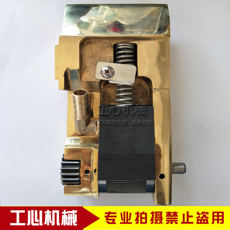 纸箱机械粘箱机配件机头 半自动粘箱机铜制糊头机头配件
