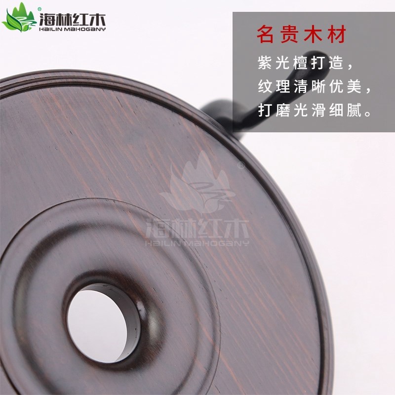 紫光檀盆景花架红木托架雕刻花瓶文玩葫芦茶壶工艺品摆件底座实木