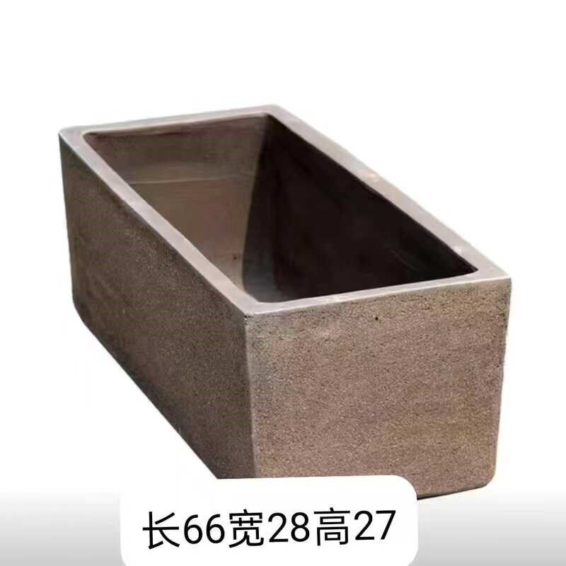 清仓处理长方形马槽水槽粗陶花盆植树鱼池铁树发财树睡莲盆景盆