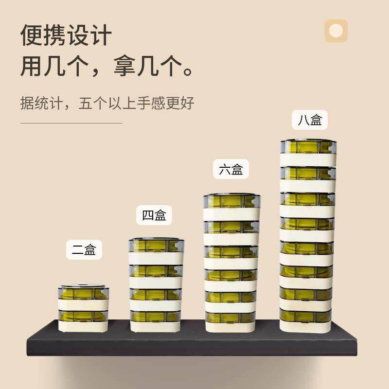 钓鱼主线盒大线轴线组收纳盒鱼线圈盒子大轴磁吸防摔魔术盒专用盒