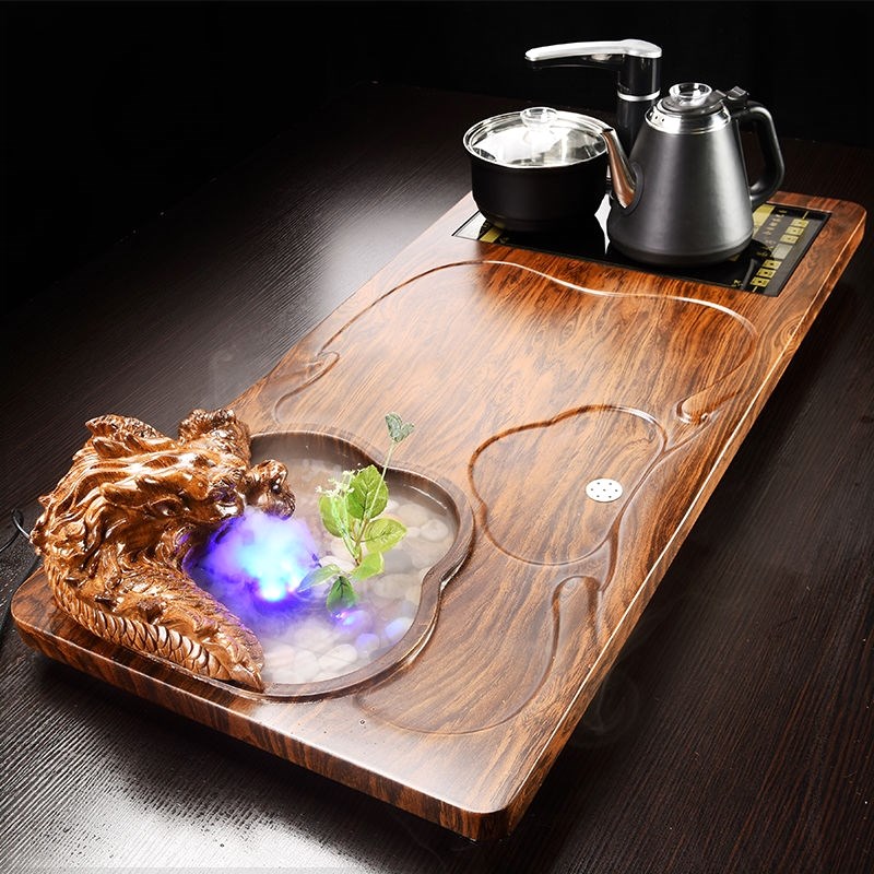 茶具茶台一整套套装雾化茶盘茶海陶瓷紫砂自动茶壶连体烧水电器
