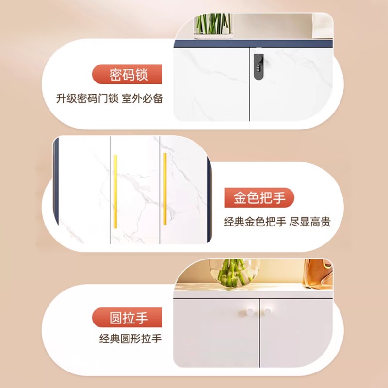 新型鞋柜家用门口入门新款2025爆款铁皮鞋柜收纳柜一体靠墙大容量图片