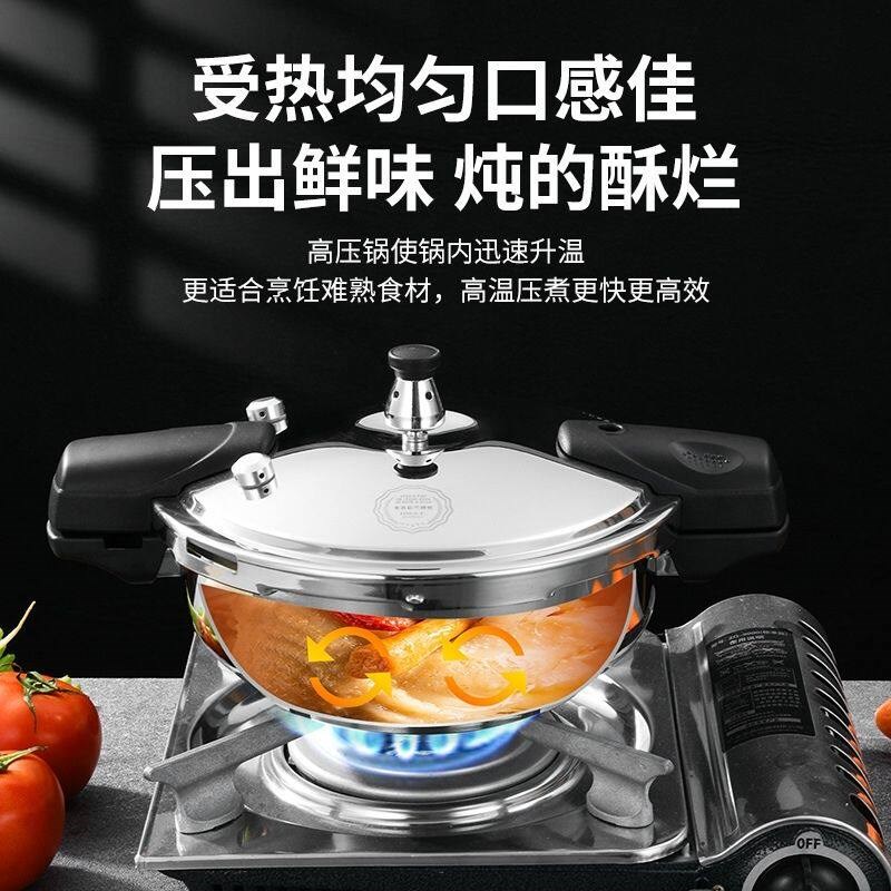 震龙迷你高压锅小型压力锅燃气灶电磁炉家用商用304不锈钢鱼头锅
