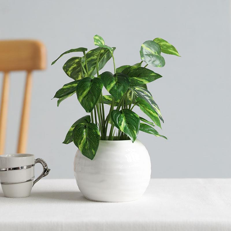 北欧仿真植物假绿植摆件盆景客厅餐桌办公桌面小盆栽室内装饰假花