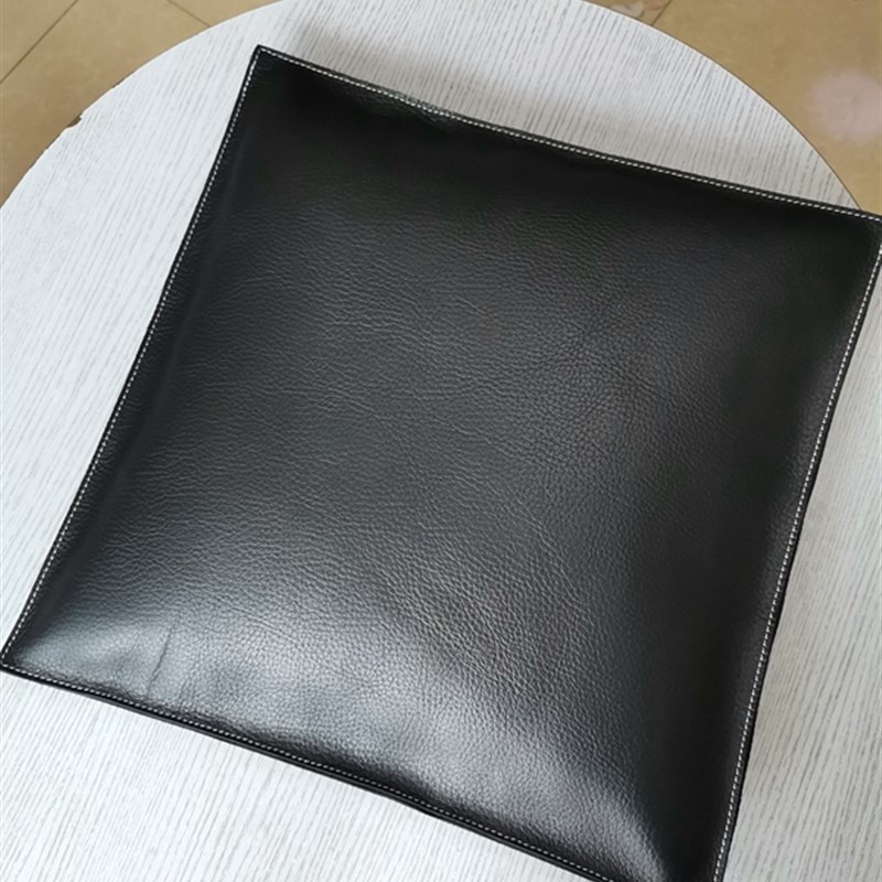 头层牛皮真皮抱枕靠枕汽车真皮垫子沙发靠垫皮套