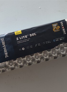 Thermarest TAR Therm-a-Rest Z-Lite Sol户外蛋槽单人防潮垫露营