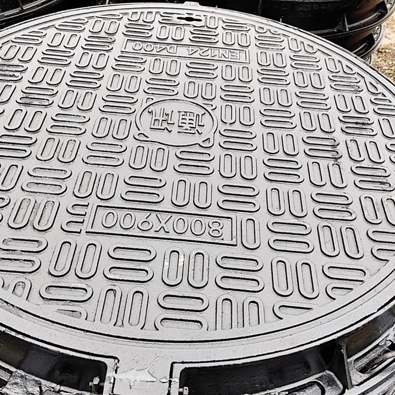 球墨铸铁井盖加工污水雨水圆形重型防沉降窨井盖沙井盖沟盖板铸铁