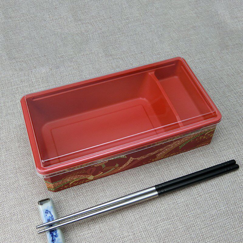 日料外送打包盒一次性餐盒长方形分格套装便当盒鲑鱼刺身寿司盒