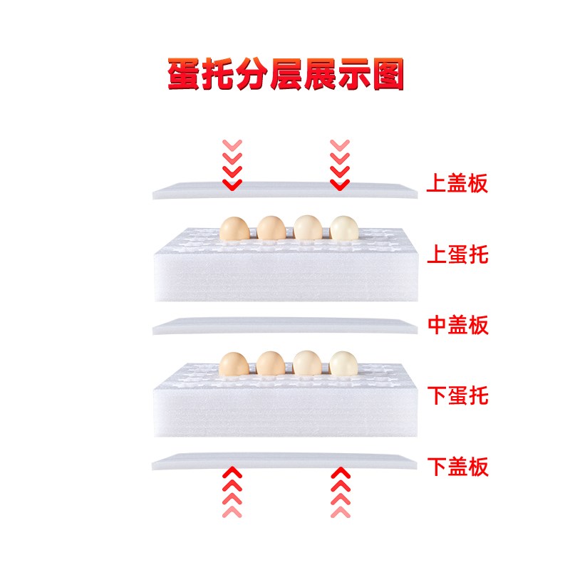 epe珍珠棉鸡蛋包装30枚泡沫棉蛋托快递物流抗震防摔土鸡蛋包装盒