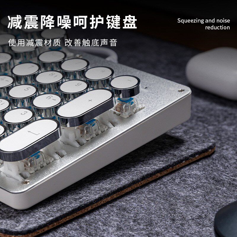 超大软木毛毡滑鼠垫加厚键盘垫减震降噪电脑桌垫高级感书桌办公垫