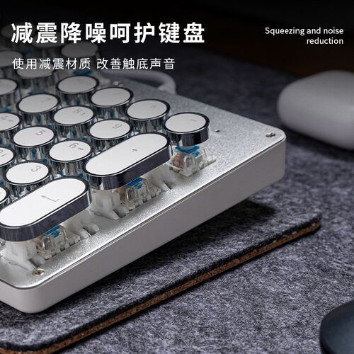 超大软木毛毡滑鼠垫加厚键盘垫减震降噪电脑桌垫高级感书桌办公垫