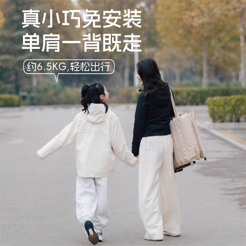 户外折叠椅滑轮椅多功能便携儿童观光遛娃可折叠老人移动旅行推车