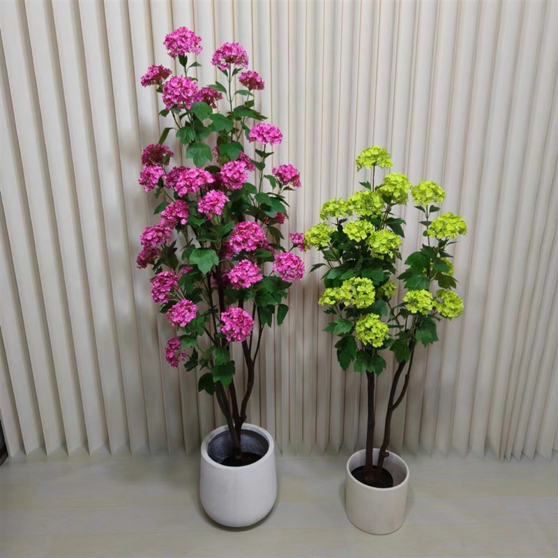 仿真植物盆景绣球花高仿真花摆设客厅仿真绿植造景落地花艺塑料花