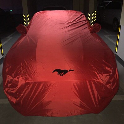 适用福特野马mustang跑车专用汽车车衣车罩车套塑型防晒弹力加绒