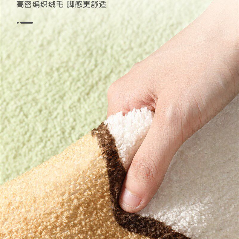 KASA圆形地毯客厅羊绒地垫厚儿童房阅读区卡通卧室书房转椅隔音脚