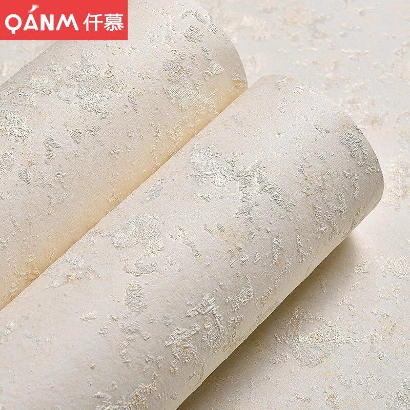 素色无纺布墙纸 3d立体硅藻泥壁纸 现代简约卧室客厅背景墙壁纸