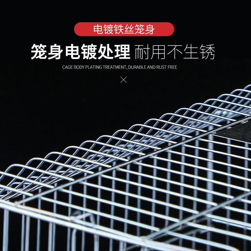电镀八哥鸟笼专用大号虎皮玄凤鹦鹉鸟笼不锈钢色鸟笼子群笼繁殖笼
