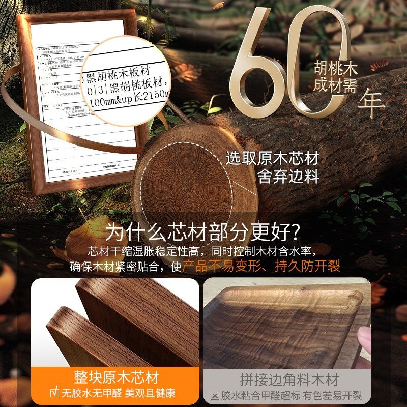 胡桃木厨房置物架壁挂刀架调味料用品免打孔锅盖架多功能收纳架子
