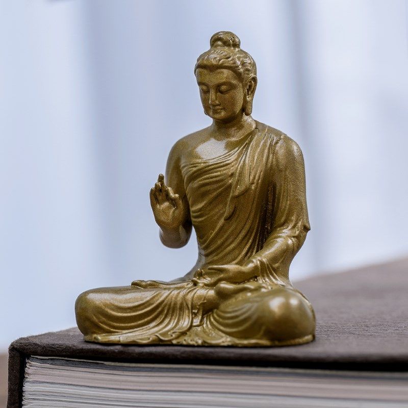 药师佛三宝佛佛像一套摆件家用供奉小随身佛禅意茶空间装饰品
