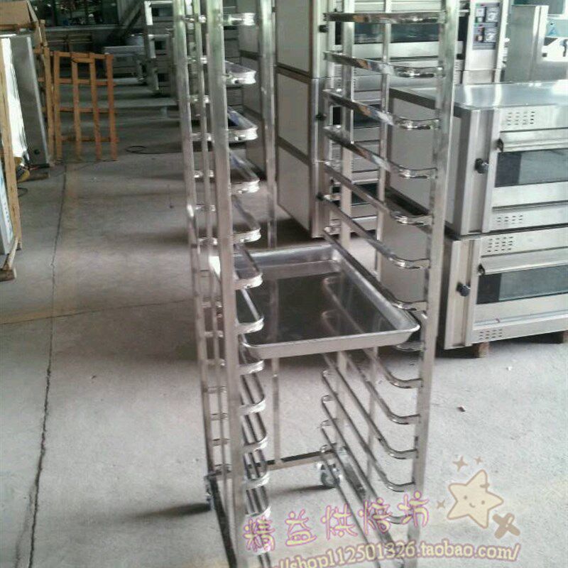 不锈钢15层烤盘架面包移动架 拆装式饼车 烘焙蛋糕房货架台车餐车