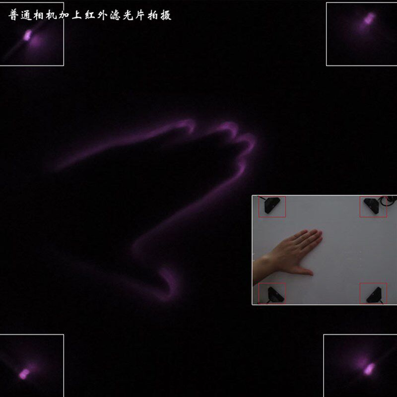 850nm300mw红外一字激光器多点触摸砸球互动游戏专用红外定位灯