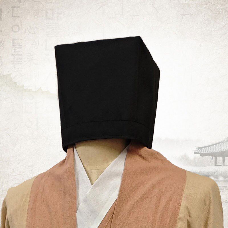 古装汉服明朝帽子阳明巾王阳明王守仁员外老爷文人书生布帽平顶巾