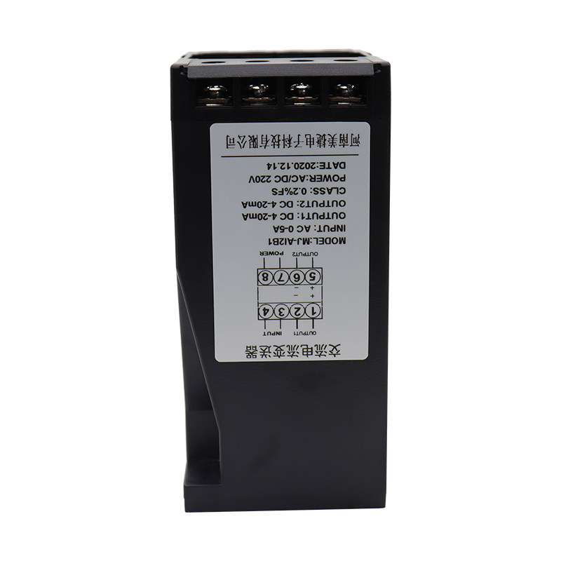 交流电流电压变送器传感器0-5A模拟量输出直流4-20mA 0-10V隔离器