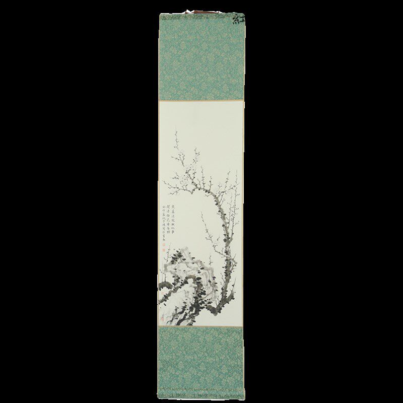 冬至数九图梅花九九消寒图卷轴 解压涂色diy书画挂画卷轴创意礼品
