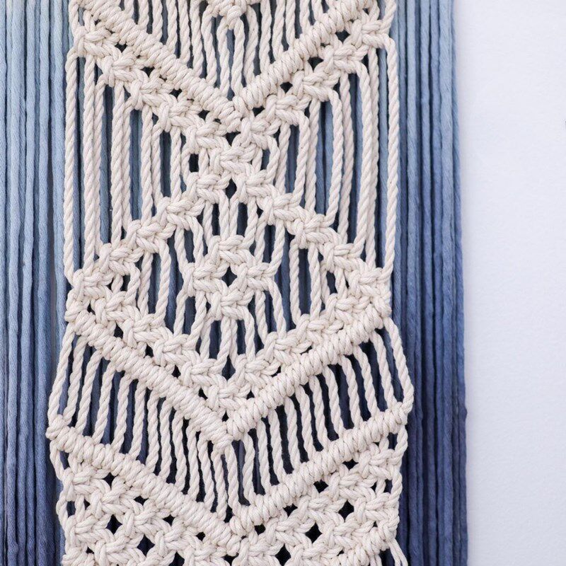 微风.北欧纯手工编织染色挂毯 民宿客厅卧室帘子装饰挂件遮瑕神器