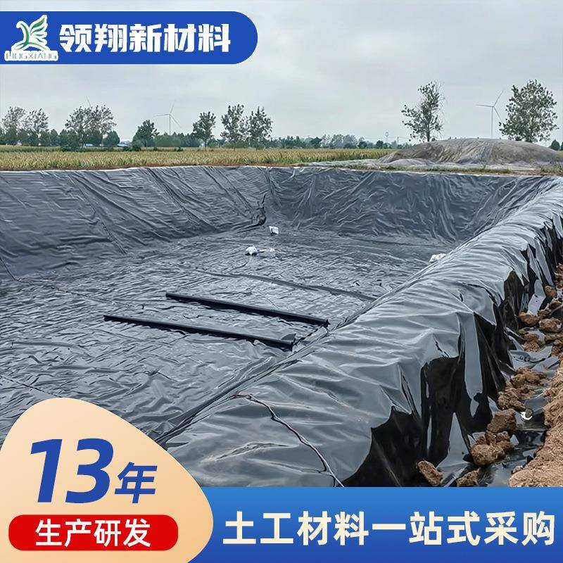 土工膜防渗膜高密度聚乙烯HDPE鱼塘水池膜垃圾填埋场防渗土工膜