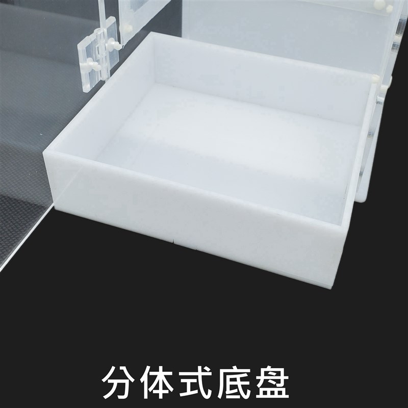 螳螂饲养盒磁吸开门造景活体昆虫树蛙爬虫鸣虫跳蛛宠物饲养箱网箱