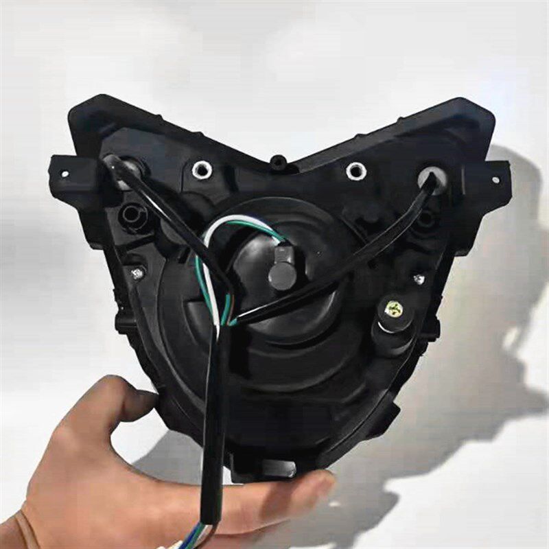 适用摩托车配件钱江御龙QJ125-26 QJ150-26A前大灯总成玻璃前照灯