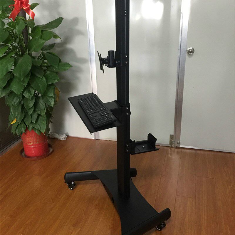 厂家液晶电脑显示器支架移动落地推车上下屏幕旋转通用F1可定制