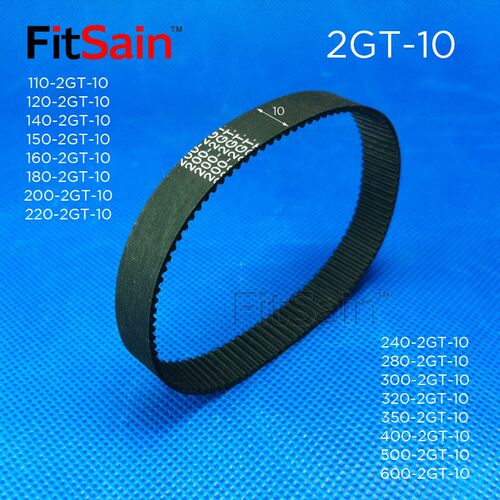 FitSain--2GT 110-600mm带宽10mm同步带橡胶皮带传动带同步轮周长