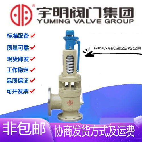宇明A48SY/H-16/25/40C铸钢法兰带散热器全启式安全阀DN25-300