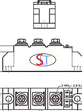 双向可控硅模块 MTC55A 90A 110A 160A 200A1600V MTC晶闸管模块