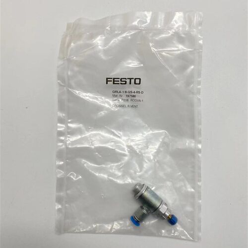 FESTO调节阀单向节流阀GRLA-1/8-QS-3-4-RS-D 197579 197580现货