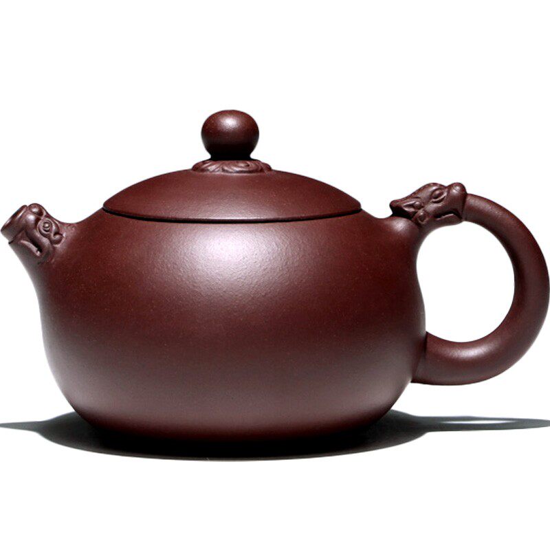 【畅陶】紫砂名家陶顺清全手工紫砂茶壶套装  紫泥龙饮西施 280cc