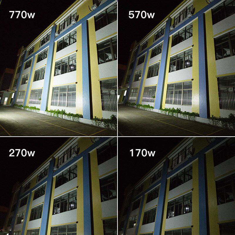 100W暖光led投光灯外墙角防水射灯挂壁式投射灯广告灯户外照明灯
