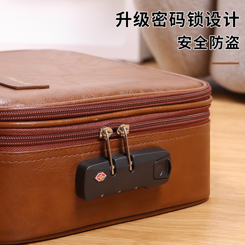 家用卡包证件收纳包家庭多功能箱大容量文件户口本印章整理包