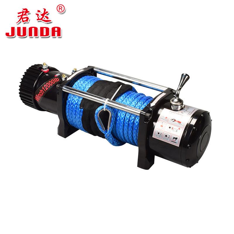电动绞盘12v车载小吊机24v电动吊车卷扬机越野汽车牵引自救推车绞