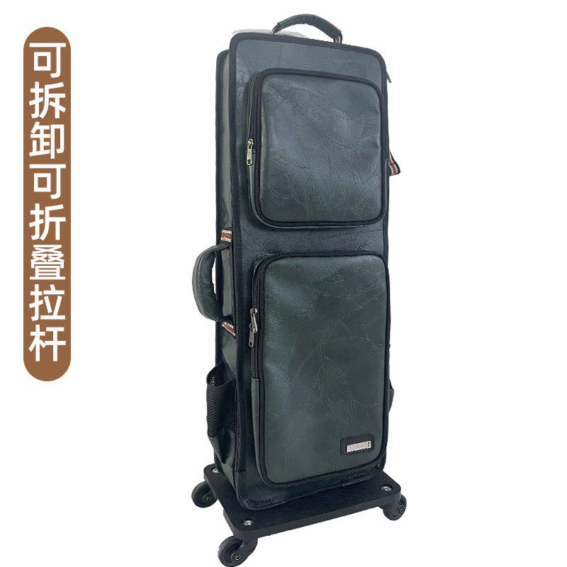 双支电吹管背包带拉杆PU皮通用华魅罗兰雅佳多功能双肩加厚收纳包