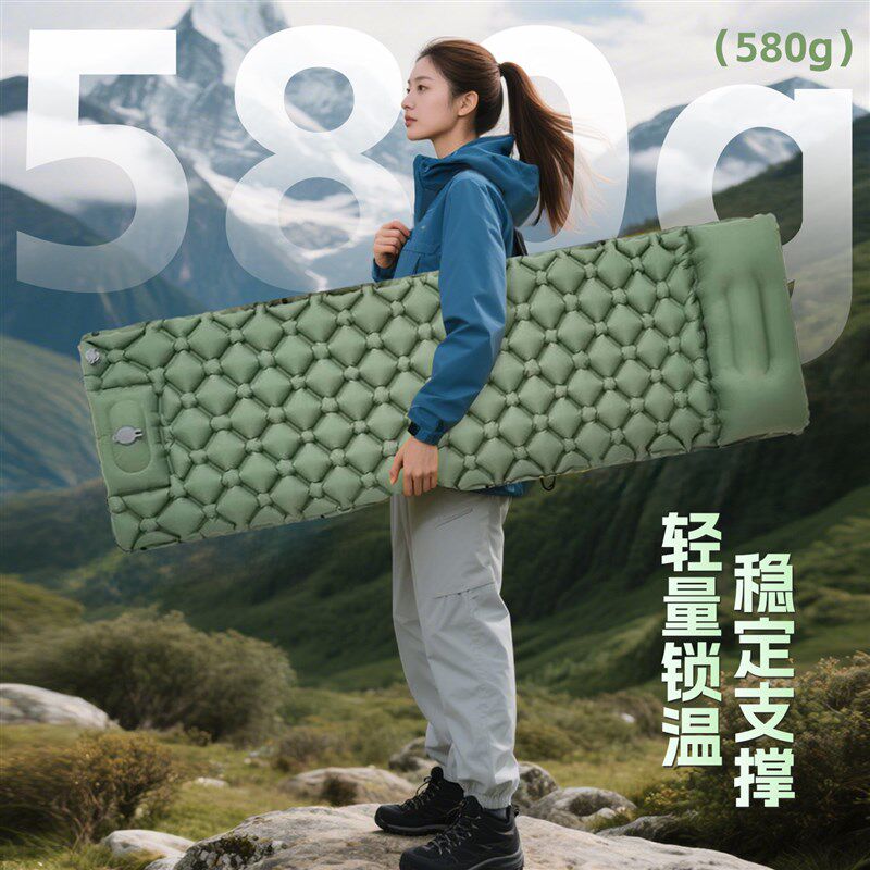 充气睡垫轻量化充气床垫户外露营防潮垫子便携野营登山午睡午休垫