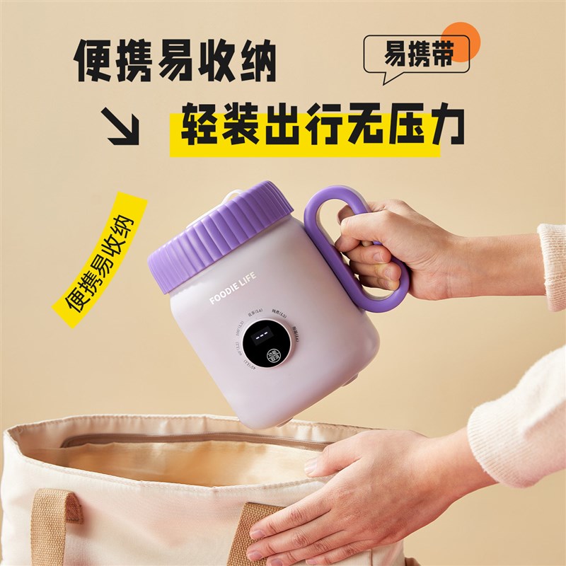 烧水杯多功能加热水杯一人电煮杯便携式电热杯小型电炖杯热牛奶杯
