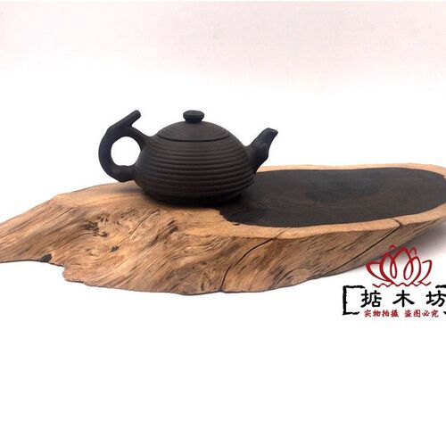 黑檀木雕紫光檀木料原木树根随形底座红木摆件实木茶壶托杯垫特价