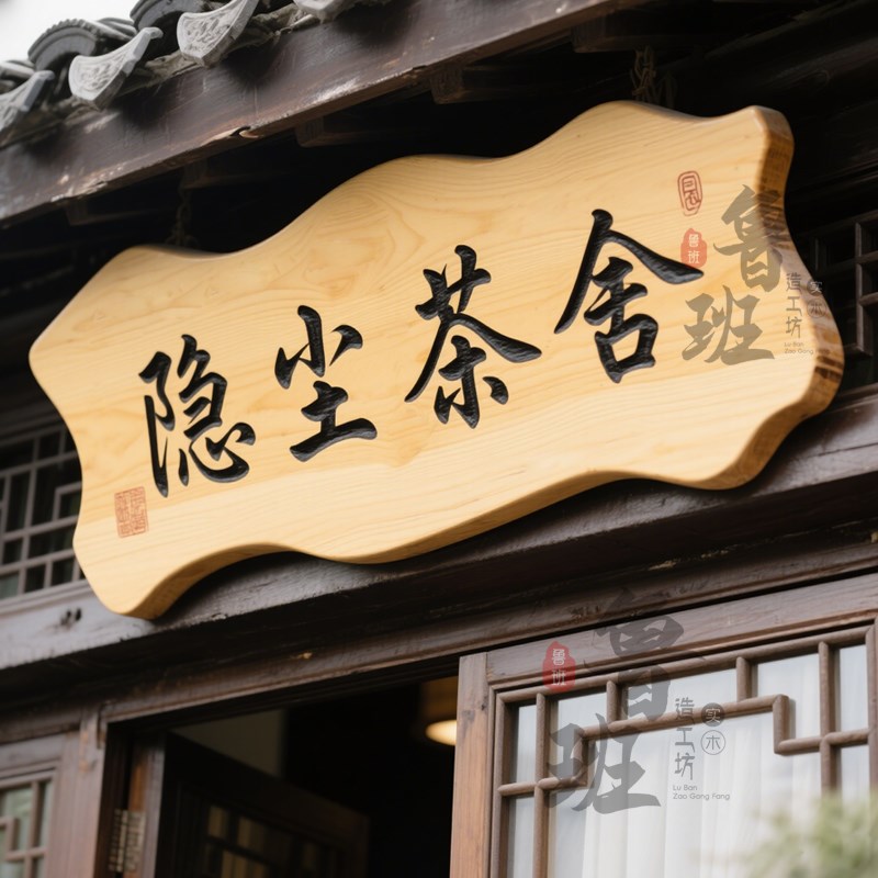 实木牌匾定制定做开业广告牌匾木匾门牌仿古木雕店铺门头招牌定做